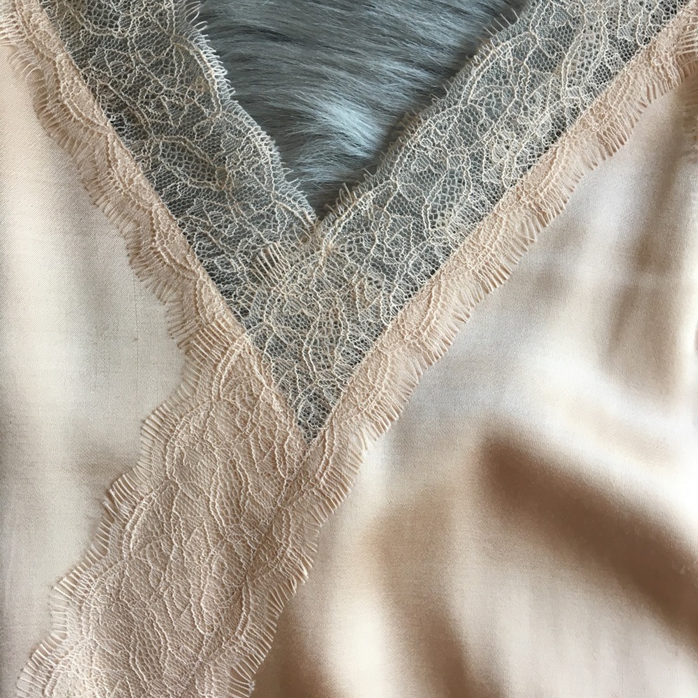 Silky, creamy pale pink dress!